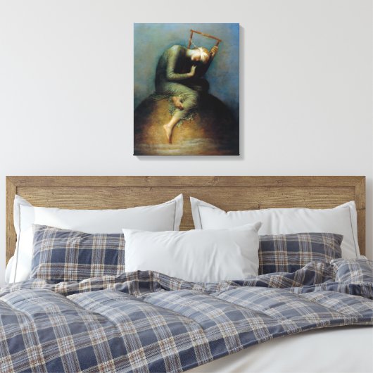 Hope George Watts Painting Leinwanddruck (Insitu (Schlafzimmer))