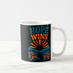 Hope gewinnt Römer 15_13 Sunrise Ocean Christian Kaffeetasse
