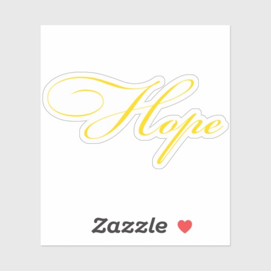 Hope-Gold-Skript Aufkleber (Blatt)