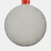 Hope Gray Awareness Ribbon Silbernes Ornament (Rückseite)