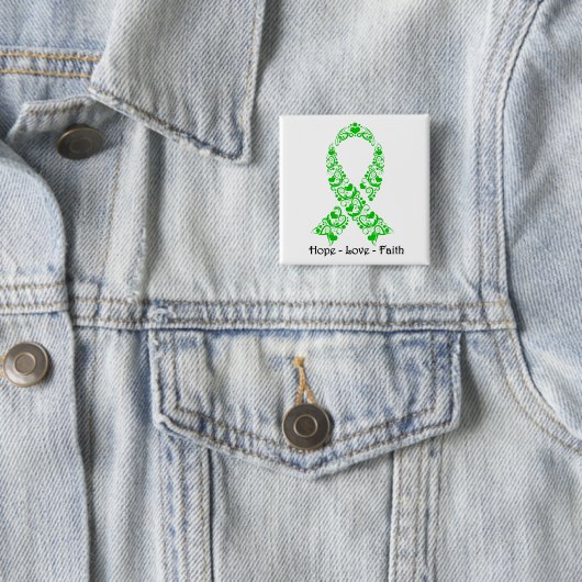 Hope Green Awareness Ribbon Button (Beispiel)