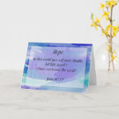 Hope Grußkarte Ermutigung Bibel Verse Karte (Gelbe Blume)