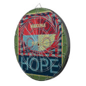 Hope Hakunamatata Lovely Inspirational Edgy Vektor Dartscheibe (Vorderseite rechts)