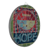 Hope Hakunamatata Lovely Inspirational Edgy Vektor Dartscheibe (Vorderseite Links)
