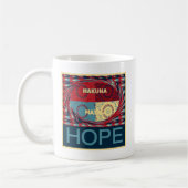 Hope Hakunamatata Lovely Inspirational Edgy Vektor Kaffeetasse (Links)