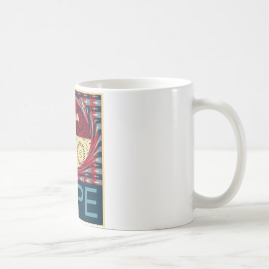 Hope Hakunamatata Lovely Inspirational Edgy Vektor Kaffeetasse (Rechts)