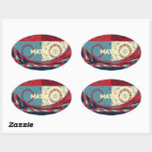 Hope Hakunamatata Lovely Inspirational Edgy Vektor Ovaler Aufkleber (Blatt)