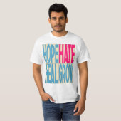 Hope Hate Heal Grow Kamala-Harris 2024 Präsident T-Shirt (Vorne ganz)