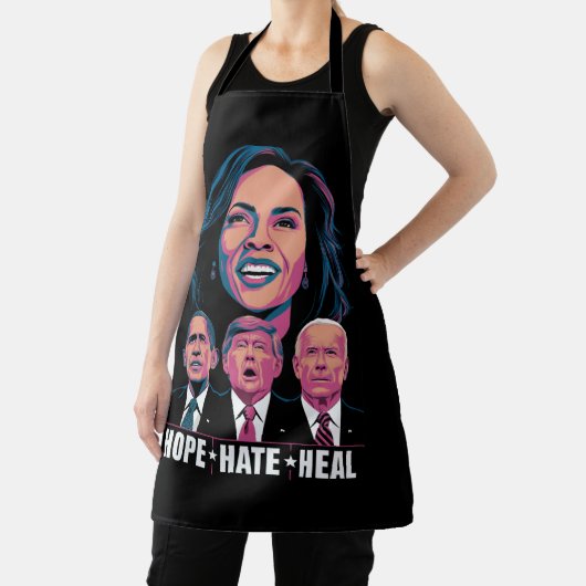Hope Hate Heal Rise Kamala 2024 Schürze (InSitu)