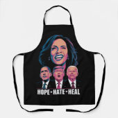 Hope Hate Heal Rise Kamala 2024 Schürze (Vorderseite)