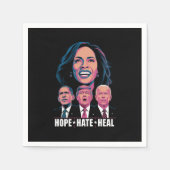 Hope Hate Heal Rise Kamala 2024 Serviette (Vorderseite)