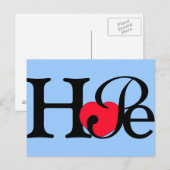 Hope Heart Postcard Postkarte (Vorne/Hinten)