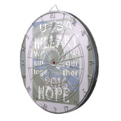 Hope Hillary USA Wir sind enger zusammen Dartscheibe (Vorderseite rechts)