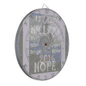 Hope Hillary USA Wir sind enger zusammen Dartscheibe (Vorderseite Links)