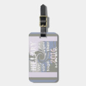 Hope Hillary USA Wir sind enger zusammen Gepäckanhänger (Vorderseite vertikal)