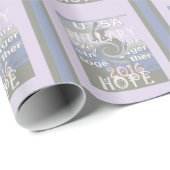 Hope Hillary USA Wir sind enger zusammen Geschenkpapier (Rolleneckpunkt)
