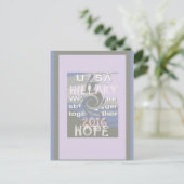 Hope Hillary USA Wir sind enger zusammen Postkarte (Stehend Vorderseite)