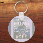 Hope Hillary USA Wir sind enger zusammen Schlüsselanhänger (Vorderseite)