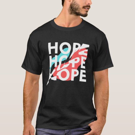 Hope Hope Hope Tee – Einfaches ästhetisches Shirt (Vorderseite)