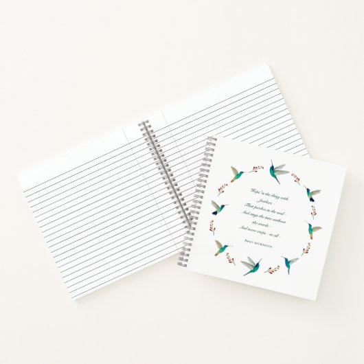 Hope Hummingbird Journal Notizblock (Innenseite)