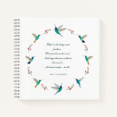 Hope Hummingbird Journal Notizblock (Vorderseite)