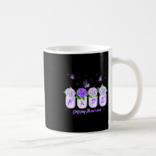 Hope Hydrangea Blume Butterfly Epilepsie Bewusstse Kaffeetasse
