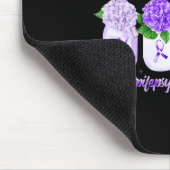 Hope Hydrangea Blume Butterfly Epilepsie Bewusstse Mousepad (Ecke)