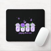 Hope Hydrangea Blume Butterfly Epilepsie Bewusstse Mousepad (Mit Mouse)