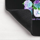 Hope Hydrangea Blume Schmetterling Suizidpräventio Mousepad (Ecke)