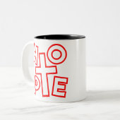 hope in christ zweifarbige tasse (Vorderseite Links)
