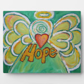 Hope Inspirational Angel Painting Gedicht Plaque Fotoplatte (Vorderseite)