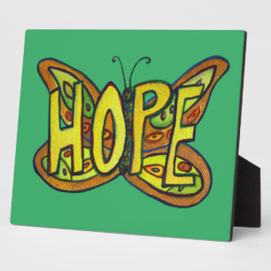 Hope Inspirational Butterfly Malerei Geschenk Plaq Fotoplatte
