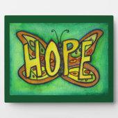Hope Inspirational Butterfly Malerei Geschenk Plaq Fotoplatte (Vorderseite)