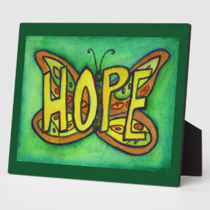 Hope Inspirational Butterfly Malerei Geschenk Plaq Fotoplatte