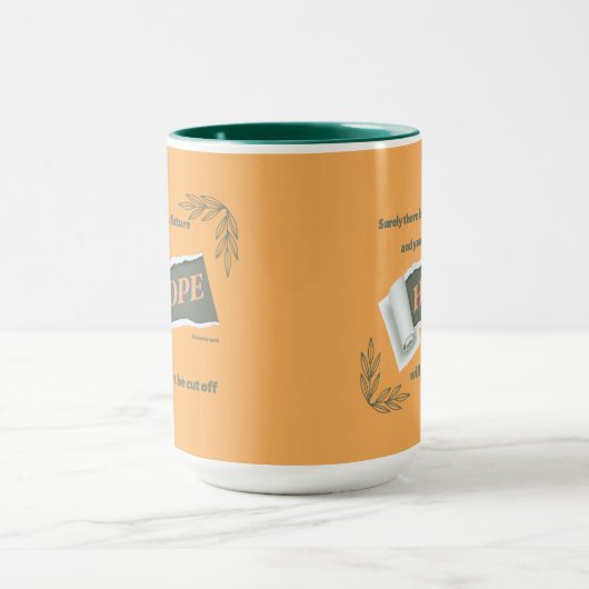 Hope Inspirational Christlich Scripture Zwei-Töne Tasse (Zentrum)
