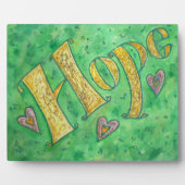 Hope Inspirational Word Malgedicht Plaque Fotoplatte (Vorderseite)