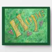 Hope Inspirational Word Malgedicht Plaque Fotoplatte (Vorderseite)