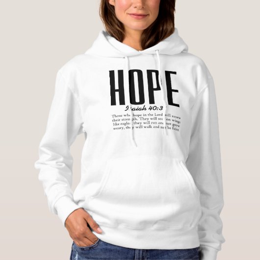 Hope Inspires Everyday Kapuzenpullover Hoodie (Vorderseite)