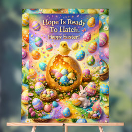 Hope is ready to hatch magical happy Easter chick Acrylschild