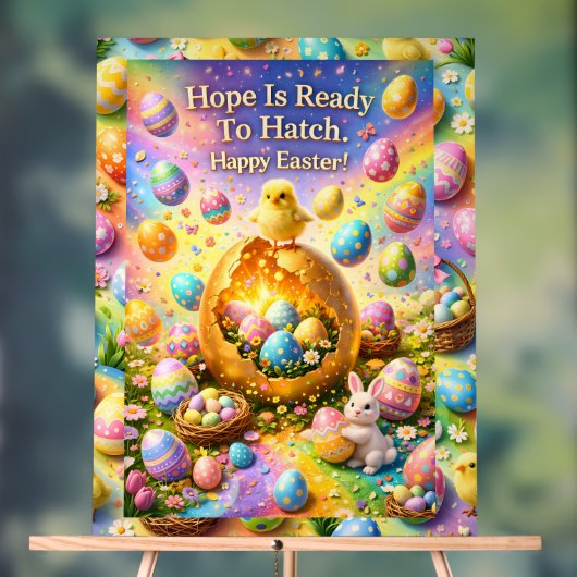 Hope is ready to hatch magical happy Easter chick Acrylschild (Neutral)