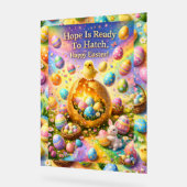 Hope is ready to hatch magical happy Easter chick Acrylschild (Winkel)