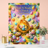 Hope is ready to hatch magical happy Easter chick Acrylschild (Hochzeit)