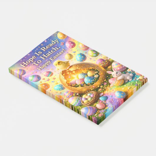 Hope is ready to hatch magical happy Easter Post-i Post-it Klebezettel (angewinkelt)