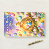 Hope is ready to hatch magical happy Easter Post-i Post-it Klebezettel (Auf Schreibtisch)