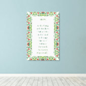 HOPE ist das Ding mit Federn, die hält Leinwanddruck (Insitu (Holzboden))