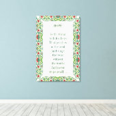 HOPE ist das Ding mit Federn, die hält Leinwanddruck (Insitu (Holzboden))