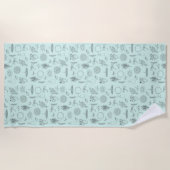 Hope, Joy, Healing, Serenity Symbols Strandtuch (Vorderseite)