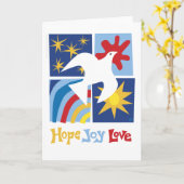 Hope Joy Liebe Grußkarte Karte (Gelbe Blume)