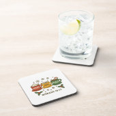 Hope joy Peace and Cocoa Getränkeuntersetzer (Rechte Seite)