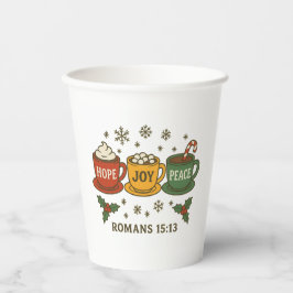 Hope joy Peace and Cocoa Pappbecher